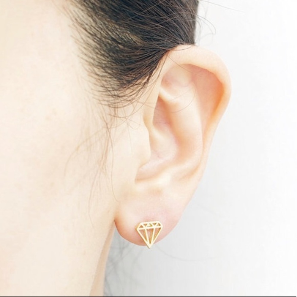 Dimond Stud Earrings. SALE, NO OFFERS ❗️ - Picture 2 of 3